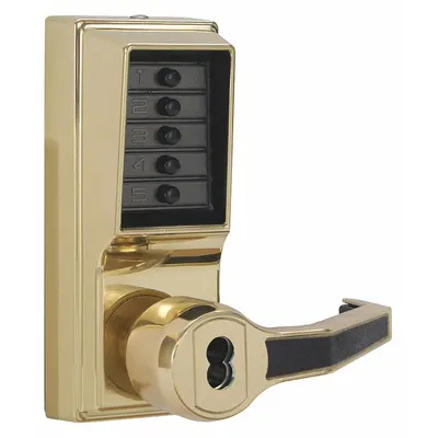 KABA SIMPLEX LR1021B-03-41 Mechanical Push Button Lockset, Brass - Mechanical Keyless Access Locksets