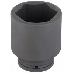 This 1" drive impact socket features a 3-1/4" SAE size with a 6-point deep design and black phosphate finish. Suitable for heavy-duty fastening and loosening of large nuts and bolts using high-torque impact tools in industrial maintenance, construction, and automotive repair.