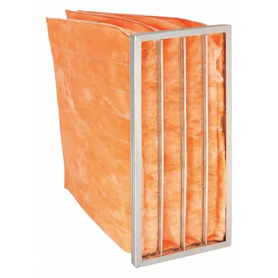 OEM Pocket Air Filter: 24 in x 12 in x 29 in, MERV 11, Orange, Fiberglass - MERV 11 Pocket Air Filters