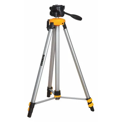 DEWALT Tripod: 3 3/16 ft – 6 ft, Laser Levels, Flat Head - Laser Level Tripods