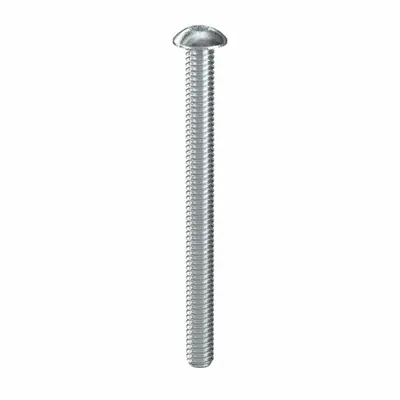 TAMPER PRUF SCREW Machine Screw: #8-32 Thread Size, 2 in Lg, Steel, Zinc-Plated, Button, Torx/Star - Button Head Machine Screws