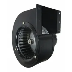 This Dayton OEM direct-drive blower delivers 187 cfm at 1/35 hp, powered by a 12V DC single-phase motor. The totally enclosed motor housing and clockwise rotation suit compact forced-air applications such as cooling electronics, ventilating enclosures, or supplying combustion air in mobile or low-voltage systems.