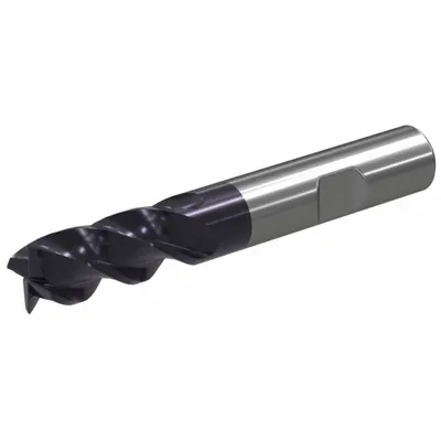 WIDIA Square End Mill: Carbide, TiAlN Coated, 4 Flute, 5 mm Mill Dia, 13 mm LOC - Fast-Cutting Carbide Square End Mills for Steel & Cast Iron