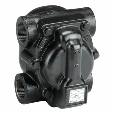 BELL & GOSSETT Steam Trap: Cast Iron, 1 1/2 in FNPT, 5,300 lb/hr, 175 psig Max., 406°F Max. - Cast Iron H-Pattern Float & Thermostatic Steam Traps