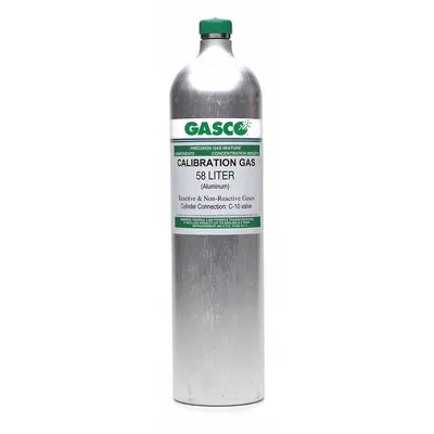 HONEYWELL Calibration Gas: Hydrogen Cyanide 10 ppm in Nitrogen, 58 L - Calibration Gases for Portable Gas Detectors