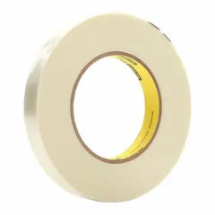3M 898 is a heavy-duty filament tape designed for bundling, palletizing, and securing loads during shipping and storage. With a thickness of 6.6 mil, it provides high tensile strength for industrial packaging applications. This tape measures 11/16 in wide by 60 yd long and is part of the 3M 898 Tape Series.