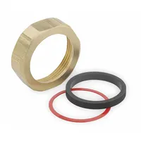 SLOAN Slip Joint Coupling: Toilets/Urinals, Brass/Rubber, 2 PK (MPN F2AA)