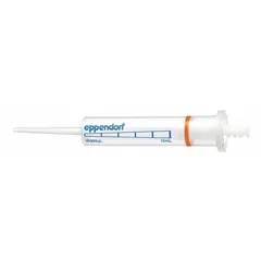 Non-sterile pipette tip made of biomedical grade plastic, clear, with 10 mL capacity. Supplied in a bulk bag without filter. Designed for use with Eppendorf pipettors in liquid handling tasks such as sample preparation, reagent dispensing, and serial dilutions.