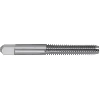 General purpose hand tap for cutting internal #5-40 UNC threads in metal. Bottoming chamfer design allows threading to the bottom of blind holes. Made from high-speed steel with H1/2B tolerance and 3 flutes for chip clearance