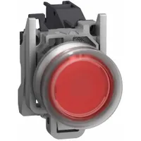 SCHNEIDER ELECTRIC Flush Push Button Operator: 22 mm, Metallic, Flush Profile, 1NC (MPN XB4BP42GEX)