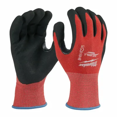 MILWAUKEE Work Gloves: L ( 9 ) - Light-Duty Cut-Resistant Gloves with Nitrile Coating