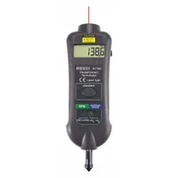 REED INSTRUMENTS Combination Tachometer: +/-0.05% of Reading +1 Digit RPM Accuracy, 0.1 RPM, LCD (MPN R7150)