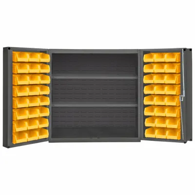 DURHAM MFG Standard Bin Cabinet with Shelves - Standard Bin Cabinets with Shelves