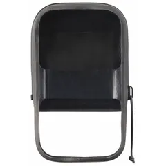 This universal cell phone case is made of plastic in a charcoal color. It is waterproof and touchscreen friendly, allowing full use of the device while protected. The included lanyard enables hands-free carrying. Suitable for outdoor, travel, or work environments where moisture exposure is a concern.