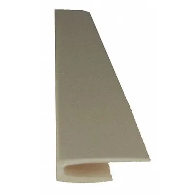 PAWLING CORP Edge Cover, PVC, Tan, 0.025 in Thick, 8 ft Overall Length - PVC Wall Panels & Coverings Trim