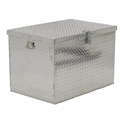 VESTIL APTS-2436 Chest-Style Jobsite Box, 12 cu ft, Silver - Chest-Style Jobsite Boxes