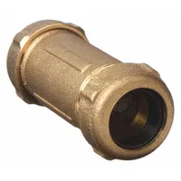This straight pipe fitting connects two sections of 1-1/4 in pipe in high-pressure fluid or gas systems. Zinc-plated finish provides corrosion resistance. Rated for maximum operating pressure of 125 psi at 73°F. Length: 4-5/8 in