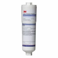This quick-connect water filter is designed for drinking fountains and beverage machines. It uses polypropylene filter media to reduce objectionable odors. The filter has a flow rate of 1.3 gpm and a capacity of 3,500 gallons