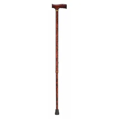 DMI Adjustable Cane: Adj Cane, Derby-Top, Single, Wood, 31 in – 40 in - Single-Tip Canes