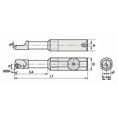 WIDIA FCBI2506251255L Indexable Boring Bar - Indexable Boring Bars