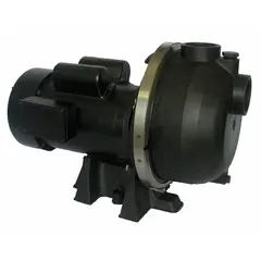 This self-priming sprinkler pump from Dayton is designed for irrigation and sprinkler systems, delivering water from ponds, wells, or municipal supplies. It operates on 115/208-230V AC with 2 hp and a 58 psi shut-off. The TEFC motor enclosure protects against dust and moisture, making it suitable for outdoor use.