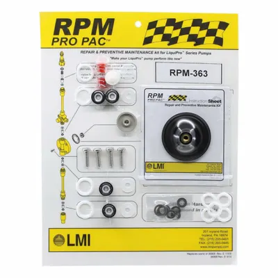 LMI PUMPS RPM Kit RPM-313 - Pump Head Service Kits & Repair Parts