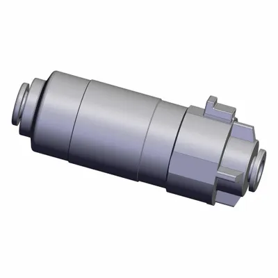 SMC In-Line Air Filter: ZF, 12 mm Inlet, Push-to-Connect, -100 kPa to 1 MPa - In-Line Vacuum Suction Filters