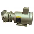 This 1-stage motor-mounted liquid ring vacuum pump delivers 35 cfm with a maximum vacuum of 29 in Hg, powered by a 3 hp motor. The cast iron body and 316 stainless steel components provide corrosion resistance for handling wet or dry gases in industrial processes such as filtration, distillation, and material handling.