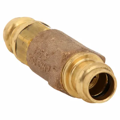 APOLLO Ball Cone Check Valve: Ball, Inline Valve Body, Bronze, 1 1/4 in Pipe Size - Lead-Free Bronze Ball Check Valves