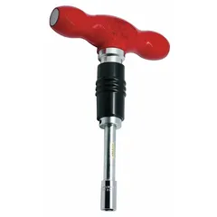 This factory-preset torque wrench delivers a precise 80 in-lb of torque for consistent fastening in assembly and maintenance tasks. The T-handle design provides comfortable grip and control, while the non-adjustable setting ensures repeatable accuracy. Overall length is 6 1/4 inches.
