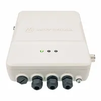 This two-way radio repeater operates on UHF/VHF bands with 64 channels, covering 136 MHz to 174 MHz and 400 MHz minimum. It is compatible with analog/digital portable radios and requires an FCC license. Used to extend communication range in areas with weak signals or challenging terrain