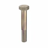 Hex Head Cap Screw: Steel, Class 10.9, Zinc Yellow, M12, Metric, 75 mm lg, Partially Threaded, 25 PK (MPN HC10120751-025P1)
