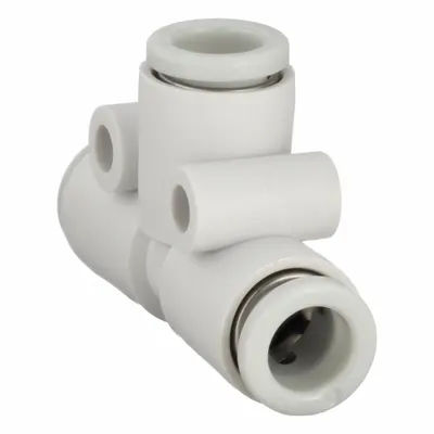 SMC KQ2T06-00A Push-Fit Tee Fitting - Polybutylene & Brass Tube Fittings