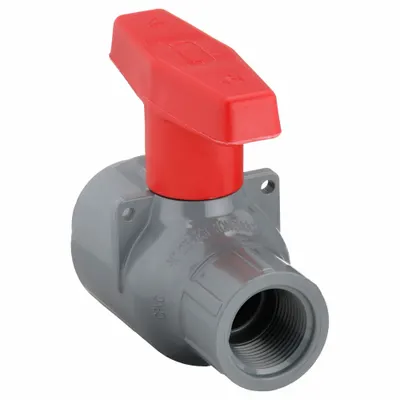 SPEARS Manual Two-Way Ball Valve: 3/4 in, CPVC, Straight, 235 psi Max. Pressure (CWP) - CPVC Ball Valves