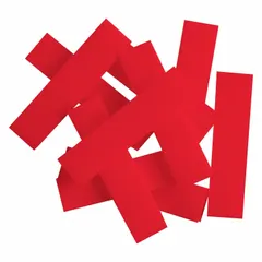 Joint protectors designed for use with Milwaukee .100" diamond blades. Measure 2 inches in length, 3/4 inch in width, and 1/8 inch in height. Used to protect blade edges during storage and transport in construction and demolition applications.