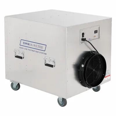 OMNIAIRE Negative Air Machine: Aluminum, Negative Air Pressure/Particulate Filtration - Lightweight Aluminum Negative Air Machines