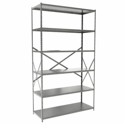 HALLOWELL Medium-Duty Standalone Open Metal Shelving