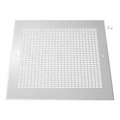 This painted grille is a replacement part for HVACR fans, filters, and ventilation systems. It is designed to cover and protect fan openings in air-handling equipment. Compatible with manufacturer part number SP-A410-780.