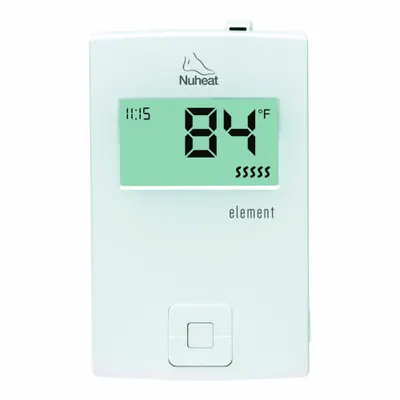 NUHEAT Element Push-Button Thermostat for Electric Floor Heaters - Thermostats for Electric Floor Heaters