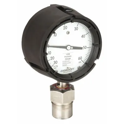 ASHCROFT 4 1/2 in Process Dial Pressure Gauge with 316L SS Mini-Seal - Process Dial Pressure Gauges with 316L SS Mini-Seal