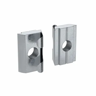 FATH INC. Roll In T-Nut: M6 Size, For 10 mm Slot Wd, 45 Series, Single Center, Zinc-Plated - Roll-In T-Nuts