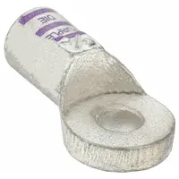 WESTWARD Lug: Crimpable Side Terminal, Crimp/Solder, Tin Plated, 3/0 ga, Purple, 3/8 in Stud Size