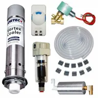 VORTEC Enclosure Cooler: 2,500 BtuH, Washdown, Cooling Only, 120V, 4, Roof Mount, 9.94 in Overall Ht (MPN 797-35H)