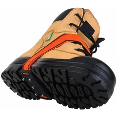 This studded mid-sole traction device from K1 SERIES features 5 tungsten carbide spikes per shoe for grip on ice. It uses a strap-on attachment style and is constructed of rubber with an overall width of 1 1/2 in. Supplied as a single pair, it is suitable for walking on icy surfaces in industrial or outdoor settings.