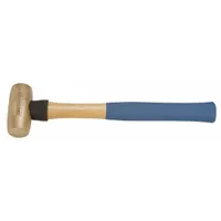 Bronze Mallet: Wood Handle, Textured Grip, 3 lb Head Wt, 1 1/2 in Dia, 3 3/4 in Head Lg (MPN AM3BZWG)