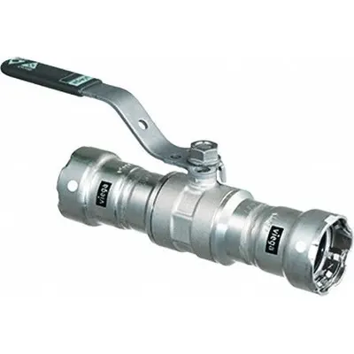 VIEGA MEGAPRESS Manual Two-Way Ball Valve: 1 1/2 in Nominal Valve Size - Stainless Steel Ball Valves
