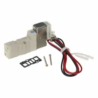 Solenoid Air Control Valve: Five-Way / Two-Position, SYJ3000, Single Solenoid, 24V DC, Plug-In (MPN SYJ3140-5LZ)