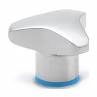 JW WINCO Hand Knob: 3 Point, Stainless Steel, M6x1 Thread, 1.57 in Dia (MPN 5445-40-M6-MT-E)