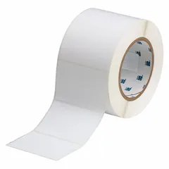 This precut label roll consists of 2 in x 3 in polyester labels with a white matte finish and permanent adhesive. Designed for use with THT printer series, these labels are suitable for industrial identification and labeling of equipment, pipes, and assets.