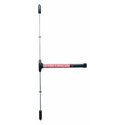 DETEX V50 EB CD 628 96 36X84 W-CYL Surface Vertical Rod Push Bar - Surface Vertical Rod Push Bars